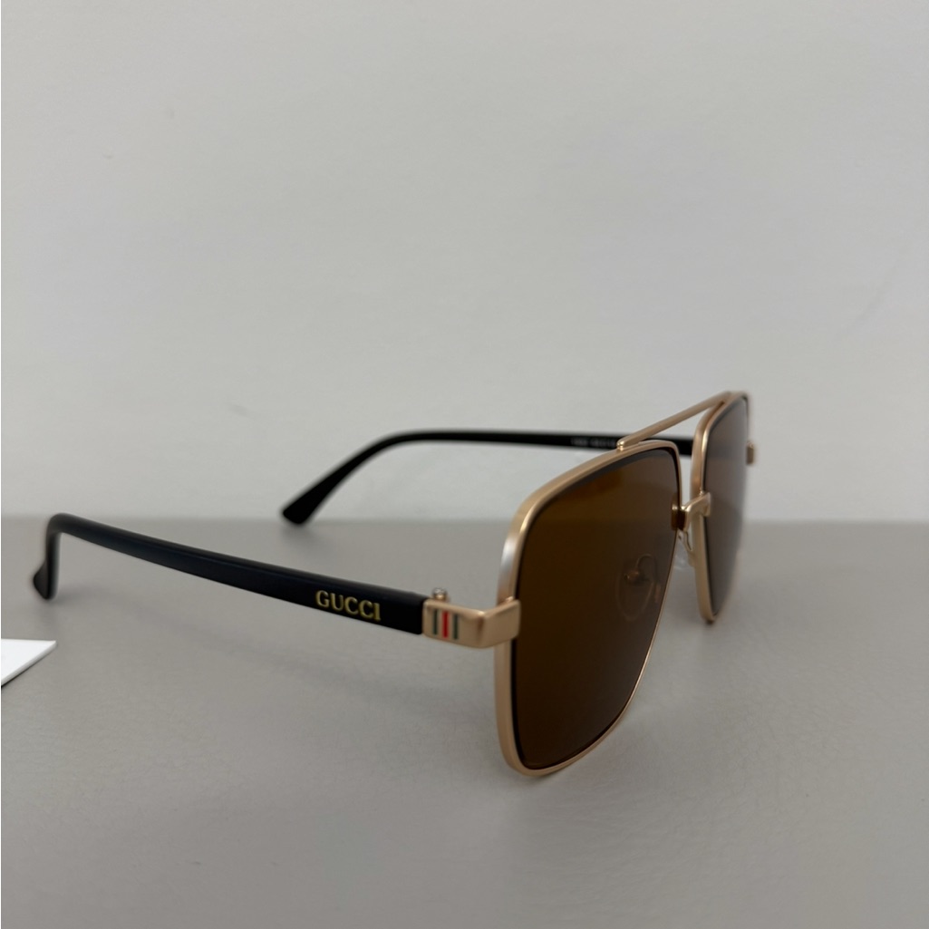 Gucci Sunglasses 1992 58-15-140 Made In Italy Brown Black #W3724